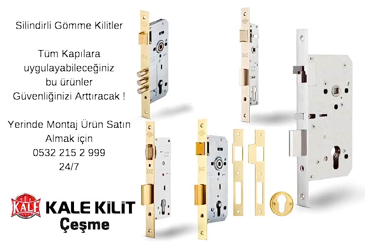 Çeşme Kale Kilit Silindirli Gömme Kilit